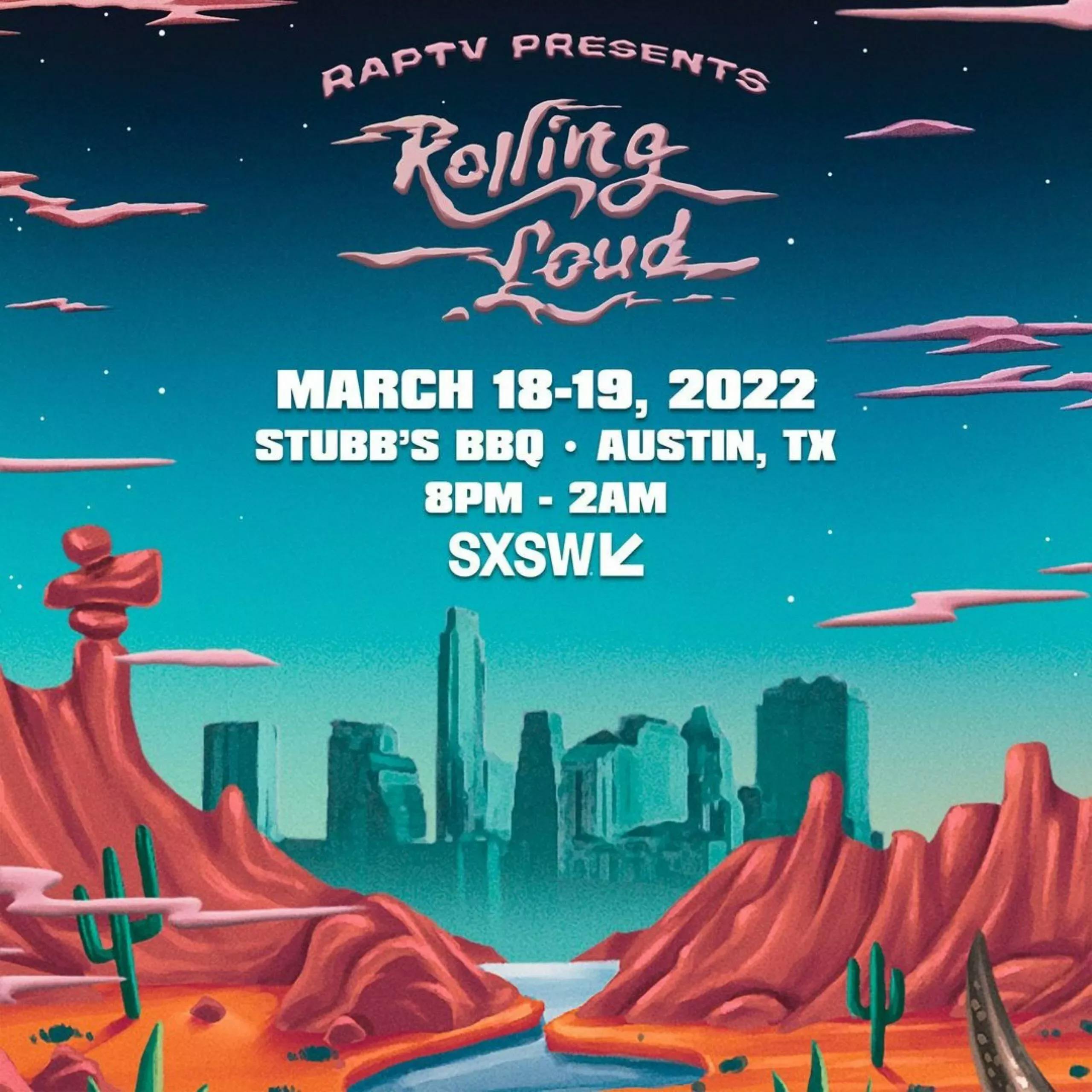 Rolling Loud flyer with dates and location
